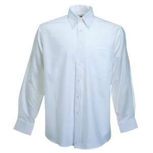   New Long Sleeve Oxford Shirt, ._L, 70% /, 30% / Fruit of the Loom