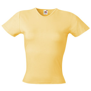   Lady-Fit Crew Neck T,.-._M, 95% /, 5%  Fruit of the Loom