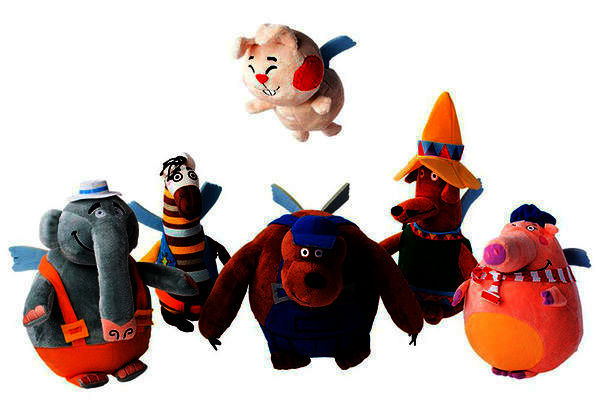 Фотография персонажи игрушки мультфильма бренд Летающие звери 2022