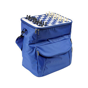 Фото Сумка-холодильник на 25 л с дорожными шахматами (синий)