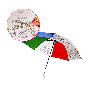 Фото Детский зонт-раскраска, полуавтомат