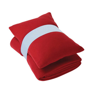 Фото Плед с подушкой, красный