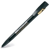 Фото KIKI FROST GOLD, ручка шариковая, черный/золотистый, пластик