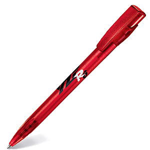 Фото KIKI FROST, ручка шариковая, фростированный красный, пластик