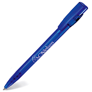 Фото KIKI FROST, ручка шариковая, фростированный синий, пластик