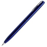 CLICKER, ручка шариковая, синий/хром, металл