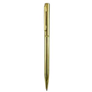 Фото SLIM GOLD, шариковая ручка, твист, золотистый, металл