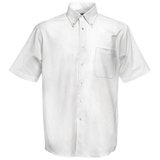 Рубашка Short Sleeve Oxford Shirt, белый_S, 70% х/б, 30% п/э, 130 г/м2
