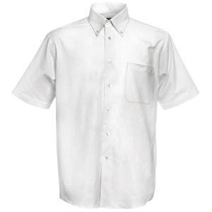 Фото Рубашка Short Sleeve Oxford Shirt, белый_S, 70% х/б, 30% п/э, 130 г/м2