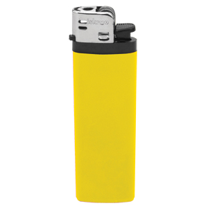 Фото Зажигалка кремневая ISKRA, желтая, 8,18х2,53х1,05 см, пластик (желтый)