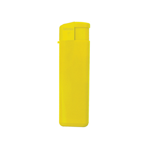 Фото Зажигалка пьезо ISKRA, желтая, 8,24х2,52х1,17 см, пластик (желтый)