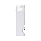 Зажигалка пьезо ISKRA с открывалкой, белая, 8,2х2,5х1,2 см, пластик