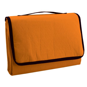 Фото Коврик пляжный с надувной подушкой "Beach"; оранжевый; 180х100см; 100% хлопок; плотность 130г/м2
