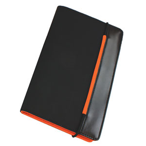 Фото Визитница (60 визиток); черный с оранжевым; 19,8х12х2 см; нейлон