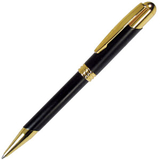 Фотография Advocate, металлическая шариковая ручка, матовый черный/ золотой, дорогой бренд B1