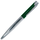 Cardinal, шариковая ручка, с прозрачным корпусом, зеленый/хром