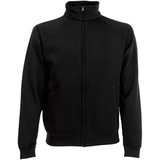 Толстовка "Sweat Jacket", черный_2XL, 70% х/б, 30% п/э, 280 г/м2