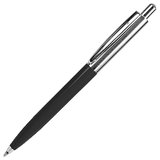BUSINESS, ручка шариковая, черный/серебристый, металл/пластик
