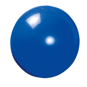 Фото Мяч пляжный надувной; синий; D=40 см (накачан), D=50 см (не накачан), ПВХ