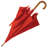 Зонт-трость с деревянной ручкой, полуавтомат, нейлон D=103 см /  шелкография