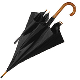 Изображение Зонт-трость с деревянной ручкой нейлон D=103 см /  шелкография, магазин Happy gifts