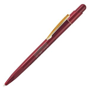 Фото MIR, ручка шариковая с золотистым клипом, бордо, пластик/металл (бордовый, золотистый)