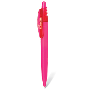 Фото X-8 FROST, ручка шариковая, фростированный розовый, пластик