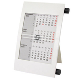 Календарь настольный на 2 года, бело-чёрный, 18х11 см, пластик/ шелкография, тампопечать