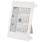 Календарь настольный на 2 года,белый, 18х11 см, пластик/ шелкография, тампопечать