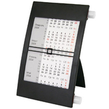 Календарь настольный на 2 года,черно-белый, 18х11 см, пластик/ шелкография, тампопечать