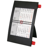Календарь настольный на 2 года, черно-красный, 18х11 см, пластик/ шелкография, тампопечать