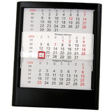 Календарь настольный на 2 года, черный, 12,5х16 см, пластик/ шелкография, тампопечать