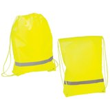 Рюкзак Safety со светоотражающей полосой; флуоресцентный желтый; 34х42 см; полиэстер 210D