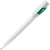 Картинка KIKI, шариковая ручка, бело-зелёный
