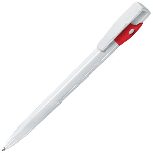 Фото KIKI, шариковая ручка, бело-красный «Lecce Pen»