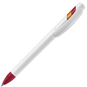 Фото MANDI, шариковая ручка, бело-красная «Lecce Pen» (красный, белый)