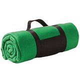 Плед Сolor; зеленый; 130х150 см; флис 220 гр/м2; шелкография, вышивка и подушки с логотипом авто