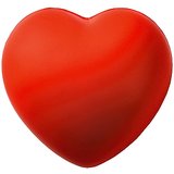 Антистресс Сердце; красный; 7,6х7х5,4 см; вспененный каучук и сувениры
