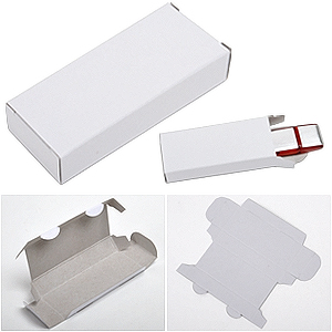 Фото Коробка под USB flash-карту, 8х3,5х1,5см, картон (белый)