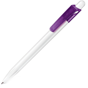 Фото Крутая шариковая ручка S, белый/прозрачно-сиреневый