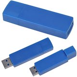USB flash-карта Twist (8Гб),синяя, 6х1,7х1см,пластик и usb 2