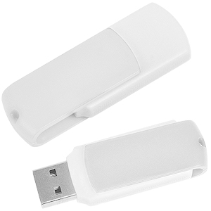 Фото USB flash-карта "Easy" (8Гб),белая, 5,7х1,9х1см,пластик (белый)