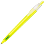 X-ONE FROST, шариковая ручка, прозр-желтый матовый,пластик/тампопечать