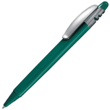 Х-8 Soft, шар. ручка, зел. металлик, серебр.клип;пластик/тампопечать
