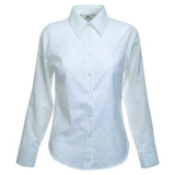 Руб. New Lady-fit Long Sleeve Oxford Shirt, бел._XL, 70% х/б, 30% п/э и нарядные блузы