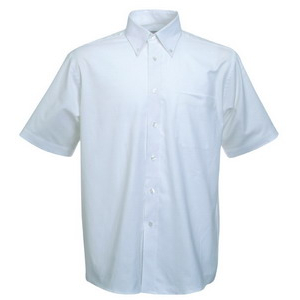 Фото Руб. New Short Sleeve Oxford Shirt, бел._2XL, 70% х/б, 30% п/э «Fruit»