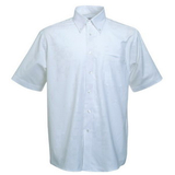 Руб. New Short Sleeve Oxford Shirt, бел._XL, 70% х/б, 30% п/э