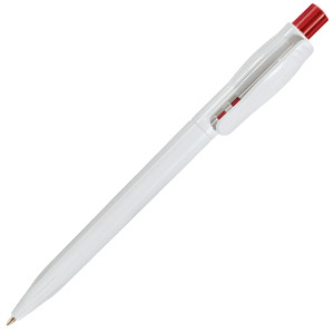 Фото DUO, шариковая ручка, бело-красный «Lecce Pen»