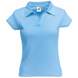   Lady-Fit Rib Polo, _XS, 100% /, 220  Fruit of the Loom