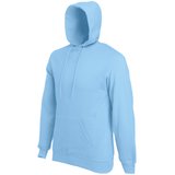 Толстовка короткая на молнии Hooded Sweat, голубой_2XL, 80% х/б, 20% п/э, 280 гр